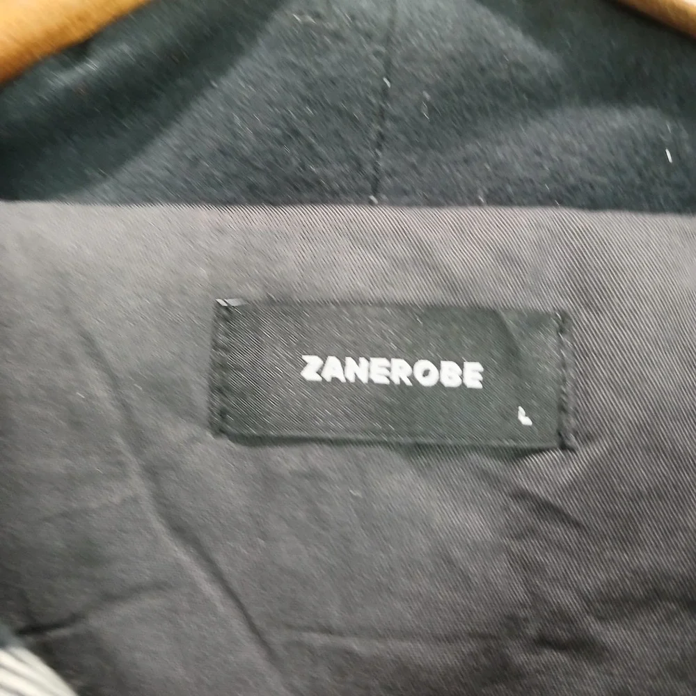 Zanerobe‎ Hike Shacket Mens Large Black White Plaid Flannel Cotton Snap Front